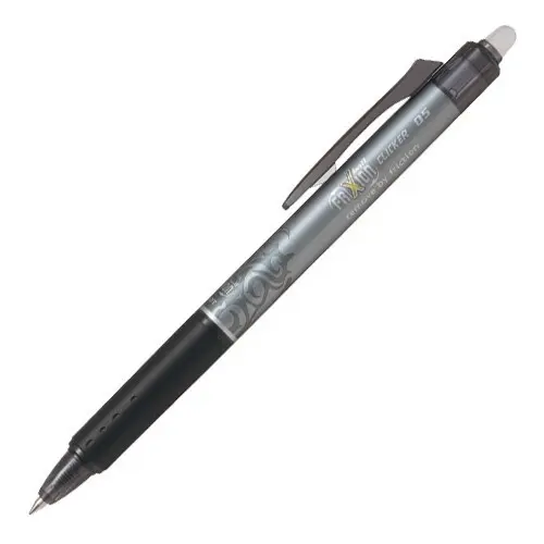 Přepisovatelný roller Pilot Frixion Ball Clicker, tenký hrot 0,5mm - černá