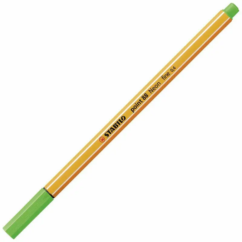 Liner Stabilo Point 88, 0,4mm - neonově zelená