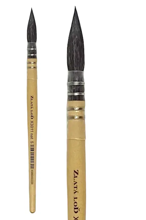 Kulatý štětec Zlatá loď X3011 – velikost 8