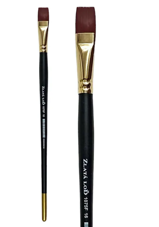 Plochý štětec Zlatá loď 1075F – velikost 8