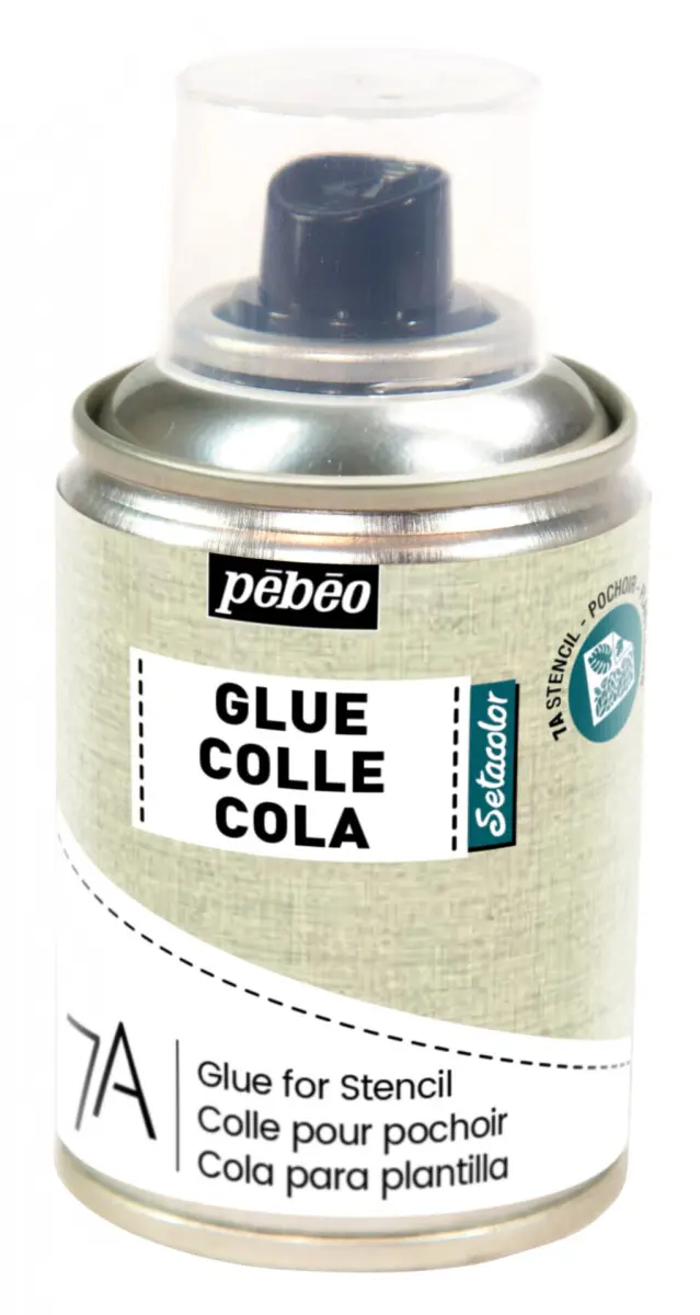 Přemístitelné lepidlo na šablony ve spreji Pébéo 100ml