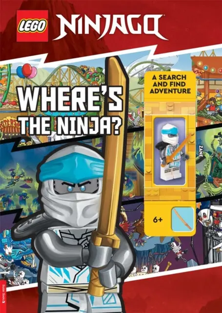 LEGO® NINJAGO®: Where’s the Ninja? A Search and Find Adventure (with Zane minifigure) - Buster Books, LEGO®