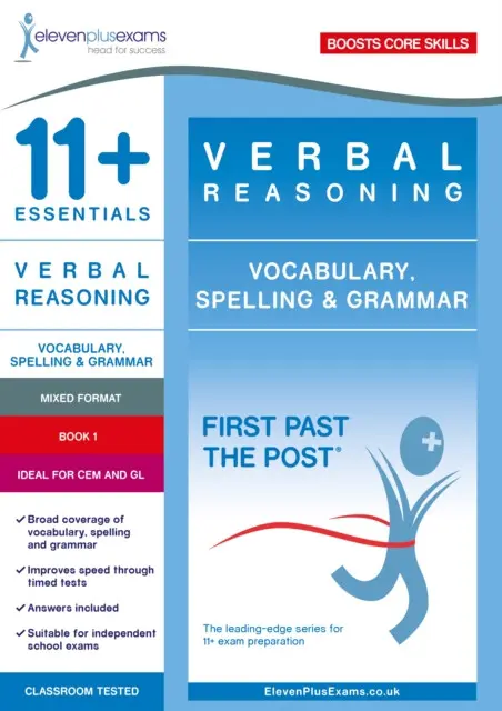 11+ Essentials Verbal Reasoning: Vocabulary, Spelling & Grammar Book 1 - Eleven Plus Exams