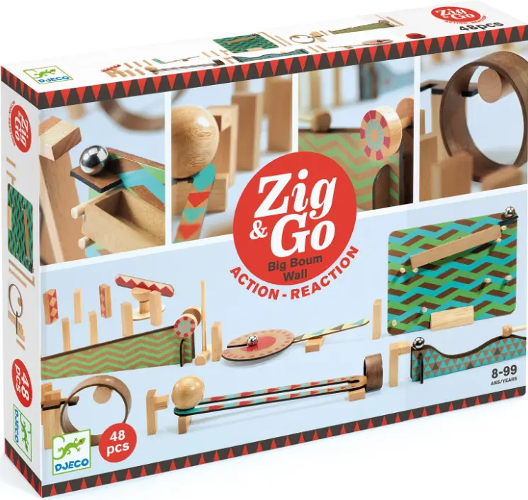 Stavebnice Djeco dráha Zig & Go 48 ks uni