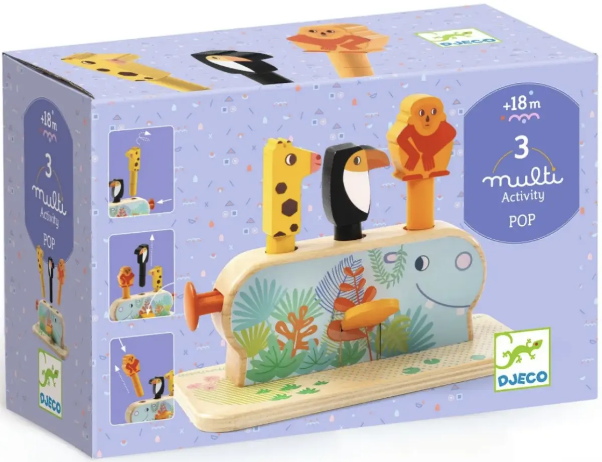 DJECO Vyskakovací zvířátka Multi Pop