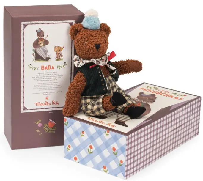 Plyšová hračka Les Minouchkas Moulin Roty - Medvěd Baba uni