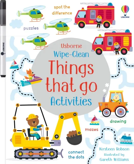 Wipe-Clean Things That Go Activities - Kirsteen Robson, Gareth Williams (Ilustrátor),Wipe-Clean Things That Go Activities - Kirsteen Robson, Gareth Wi