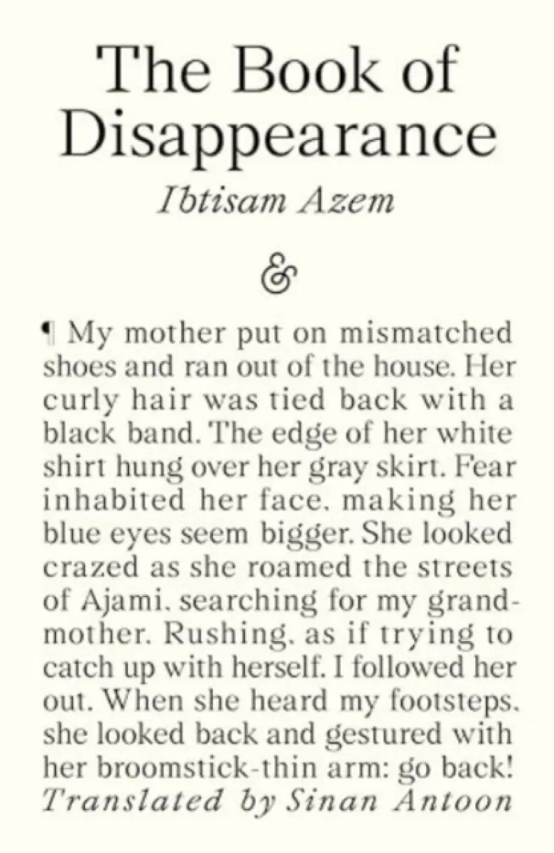 The Book of Disappearance - Ibtisam Azem,The Book of Disappearance - Ibtisam Azem - kniha z kategorie Spoločenská beletria