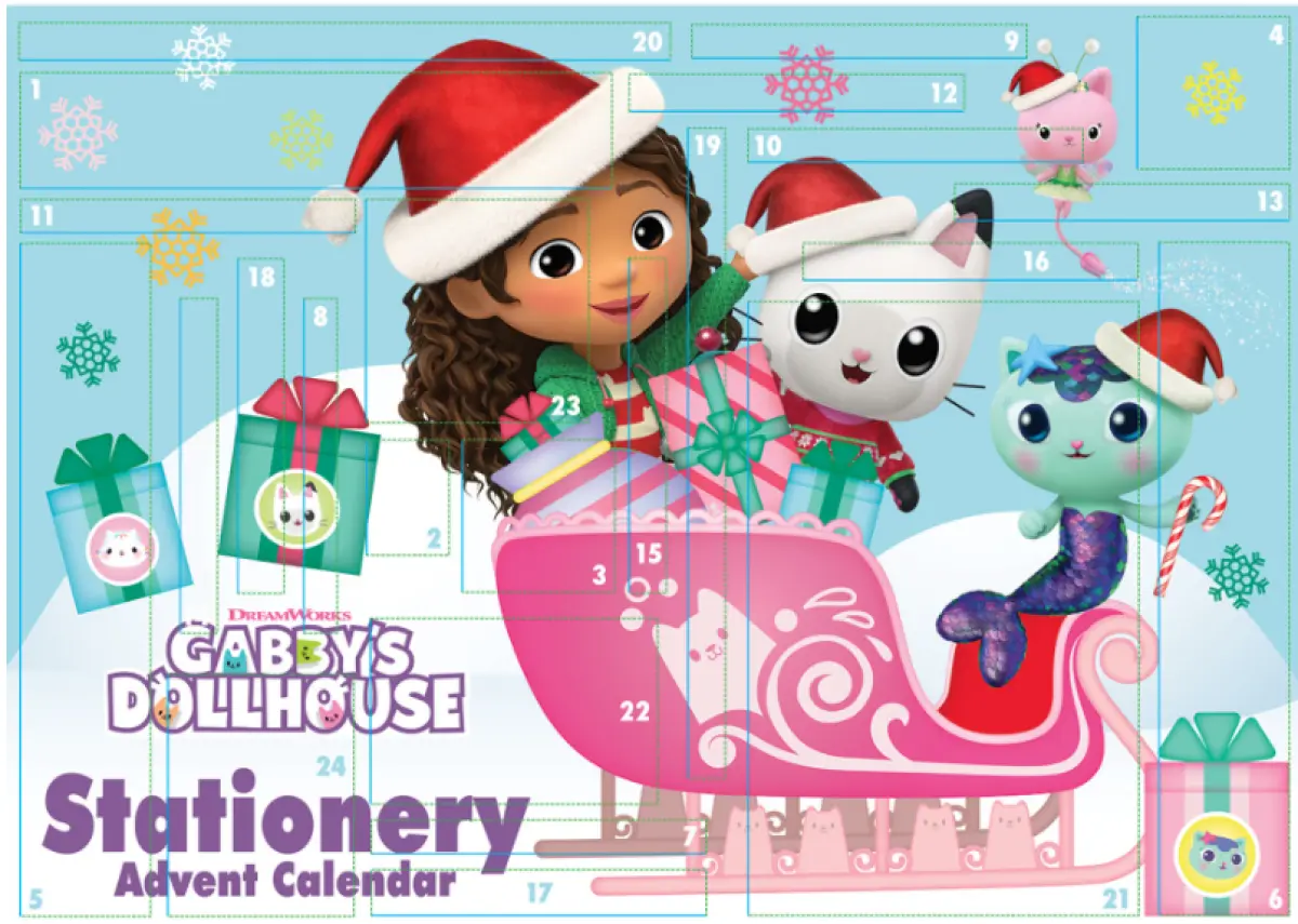 Gabby´s Dollhouse Adventní kalendář (Papírenský) - Pyramid