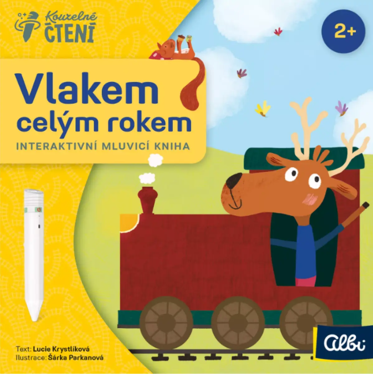 Albi Kouzelné čtení - Leporelo: Vlakem celým rokem