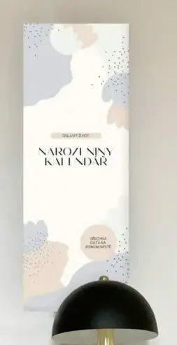 Nástěnný narozeninový kalendář - abstraktní