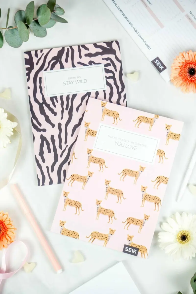 Zápisníky zebra & leopard (2 ks)