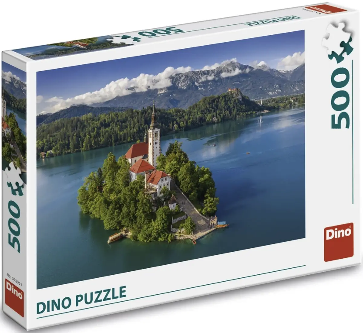 Puzzle Jezero Bled 500 dílků - Dino