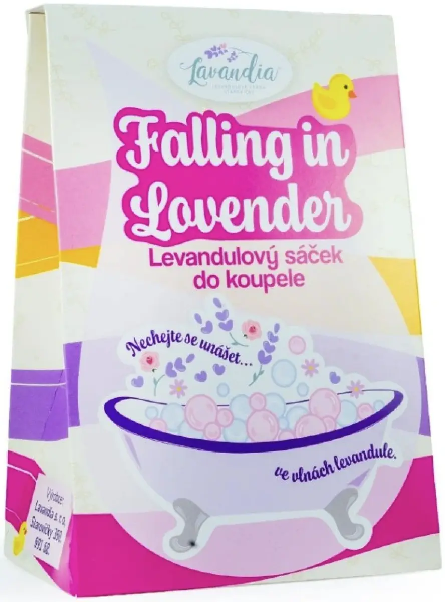 Lavandia přírodní bylinná levandulová koupel BIO Balení: Nové balení