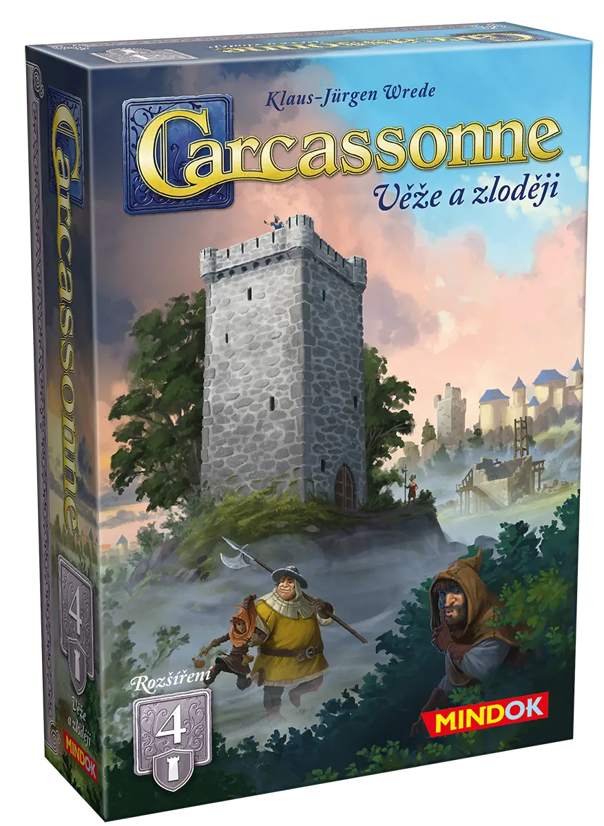 Carcassonne rozšíření 4: Věže a zloději (2025)
