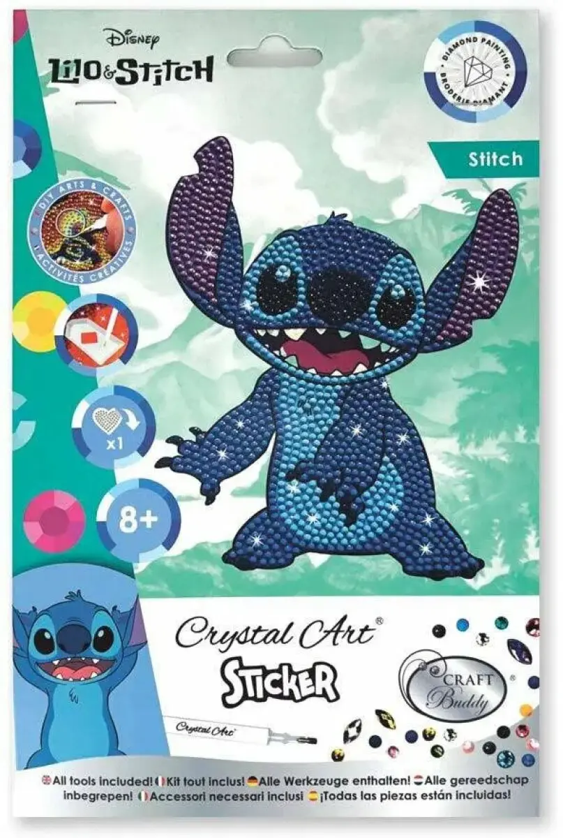 Crystal Art samolepka - Stitch