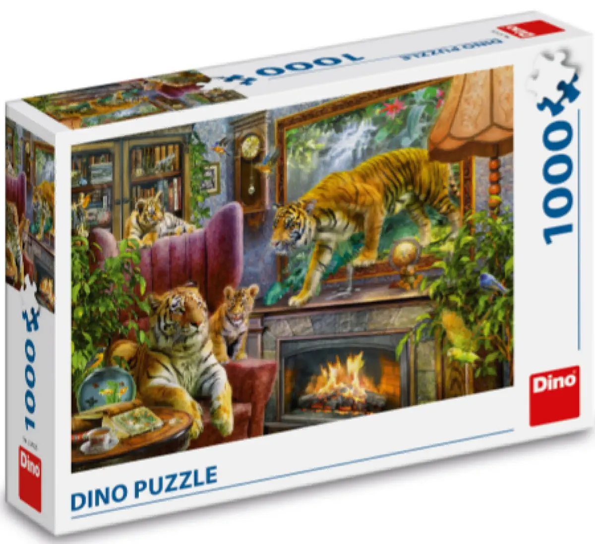 Puzzle Z obrazu: Tygři 1000 dílků - Dino