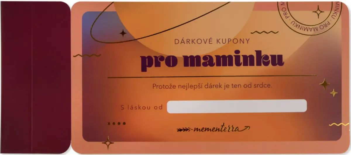Dárkové kupony pro maminku