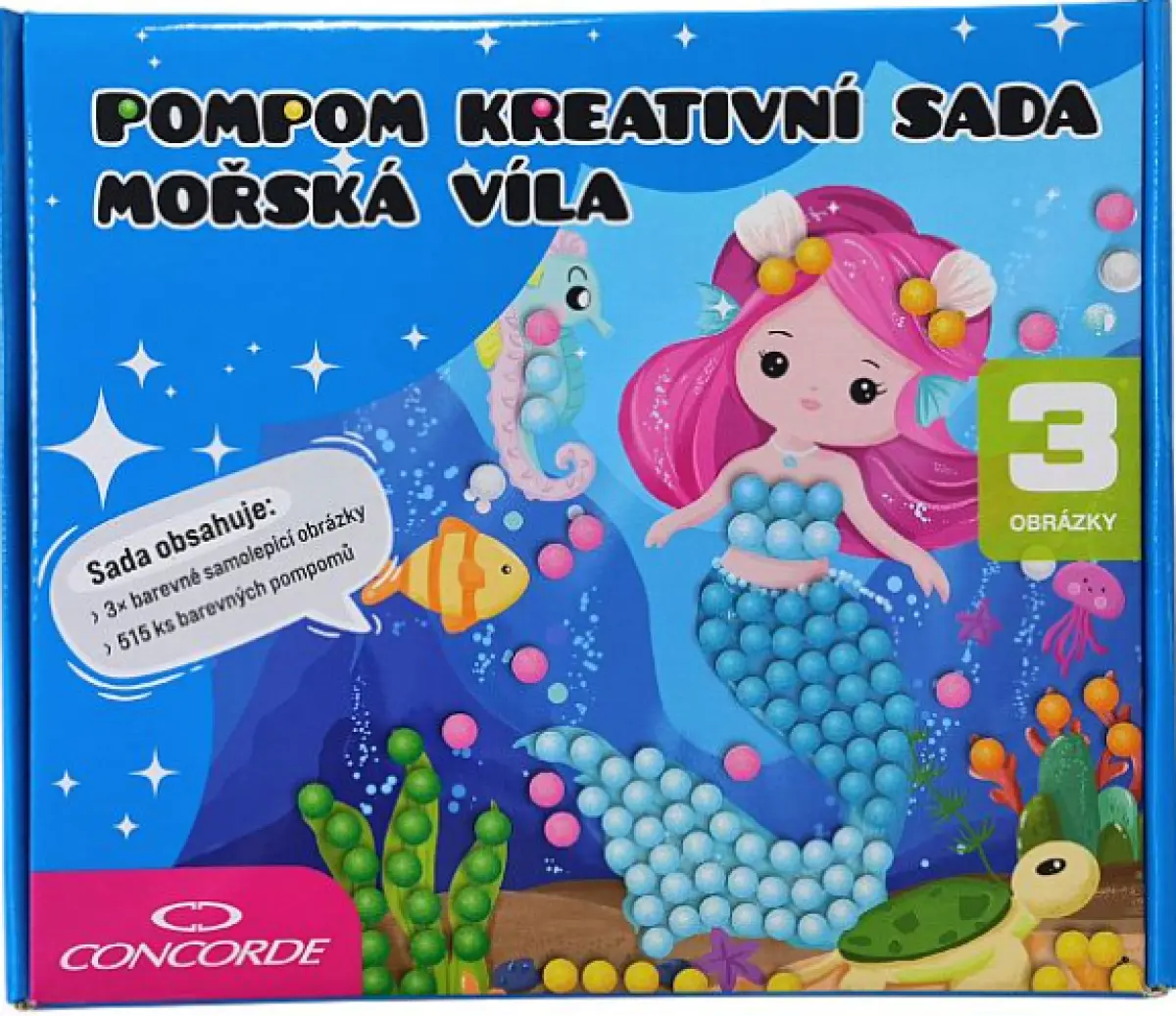 Pompom kreativní sada Mořská Víla