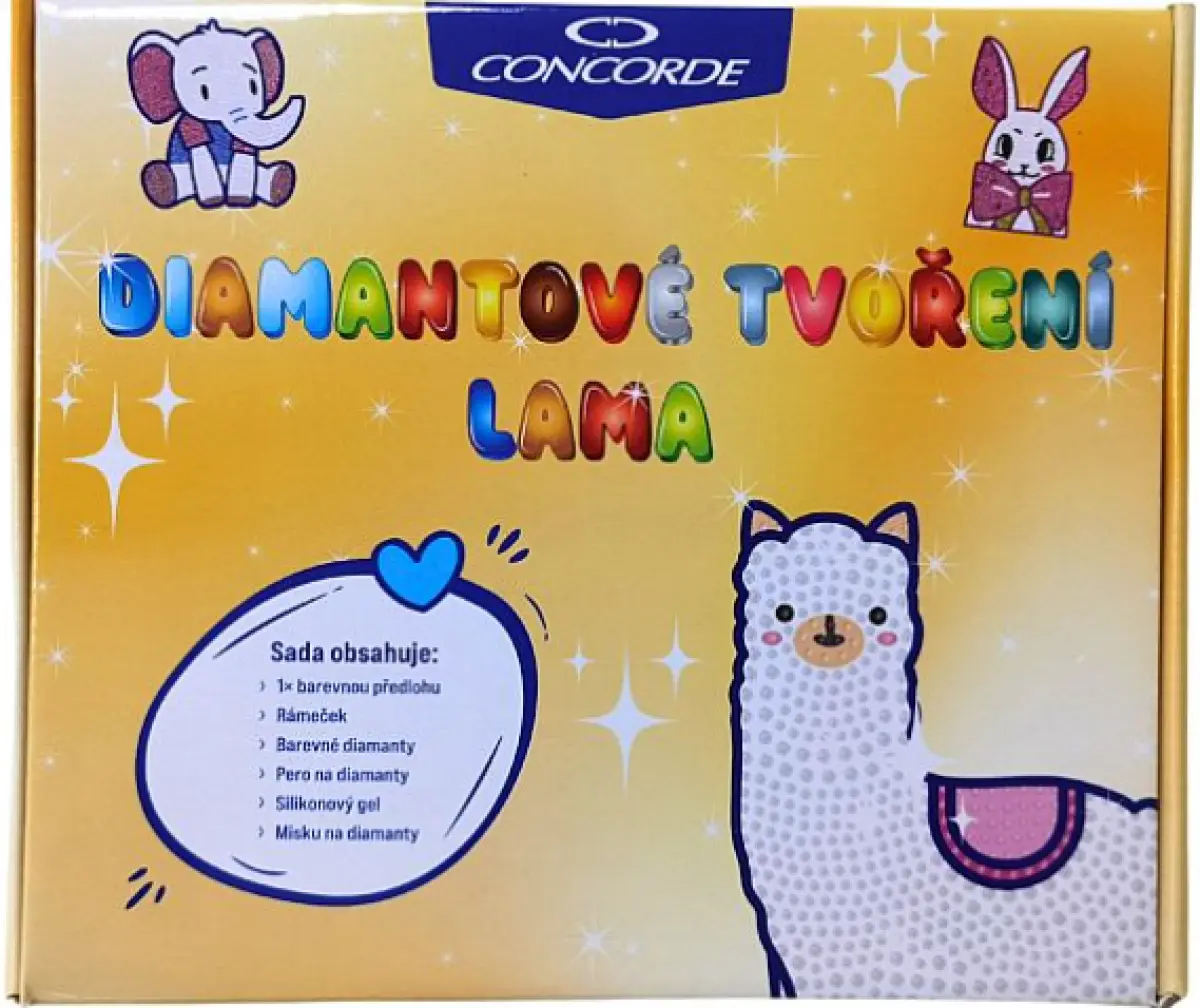 Diamantové tvoření Lama