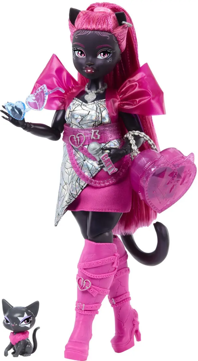 Mattel monster high příšerka catty noir, hxh76