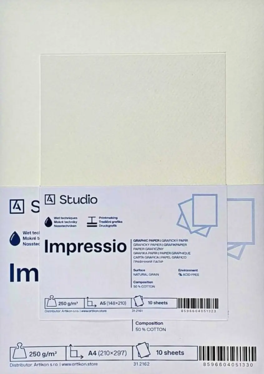 Grafický papír Impressio 250g A2, 10 listů