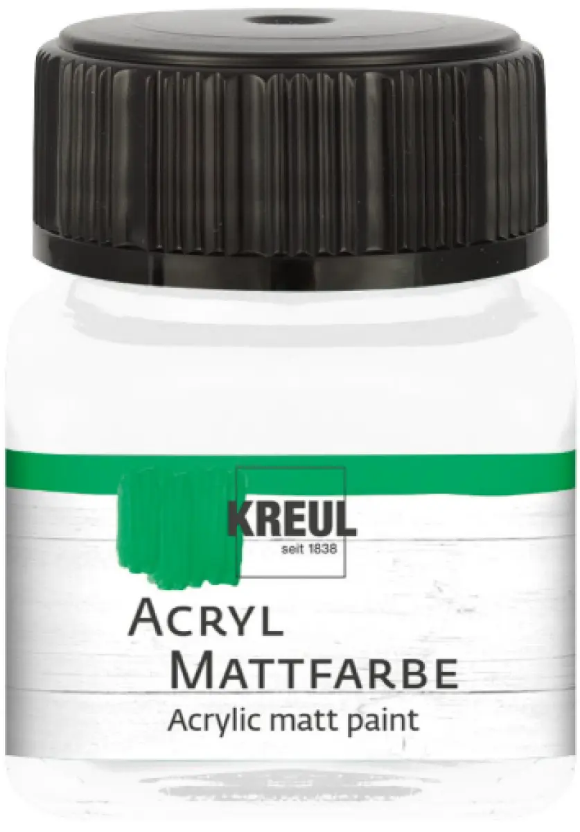Akrylová barva Kreul Matt – 01 White