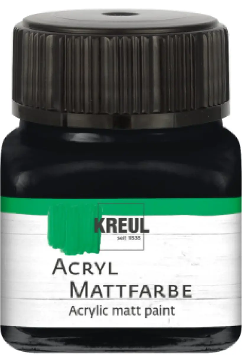 Akrylová barva Kreul Matt – 20 Black