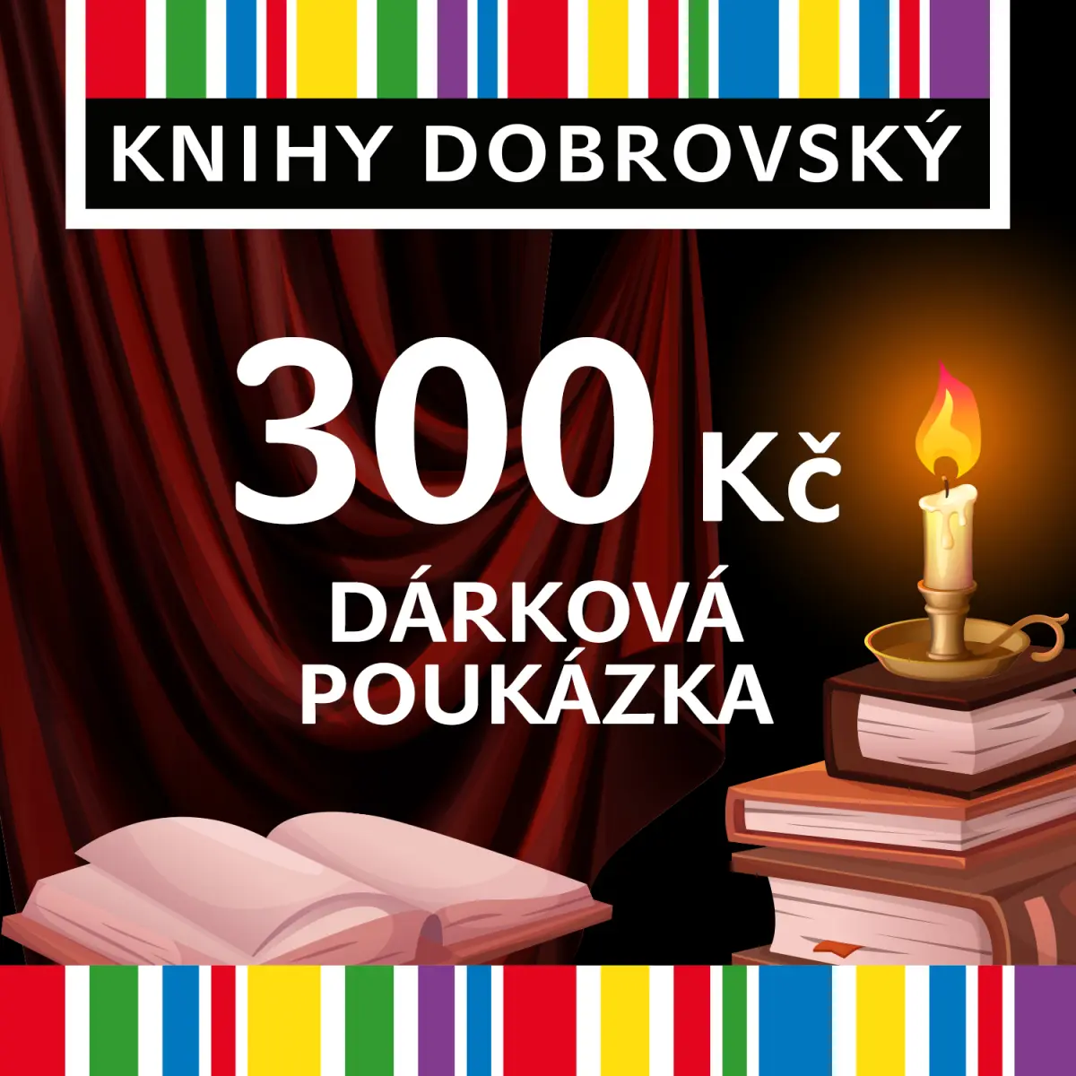 Elektronická dárková poukázka pro smyslné čtení 300 Kč
