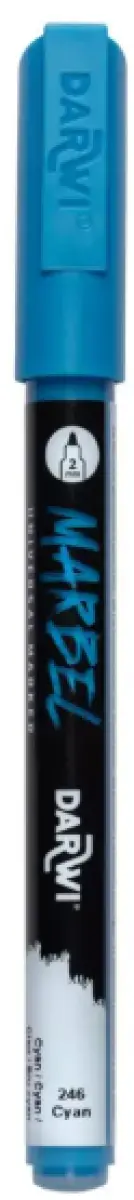 Akrylový marker Marbel 2mm – 246 Cyan