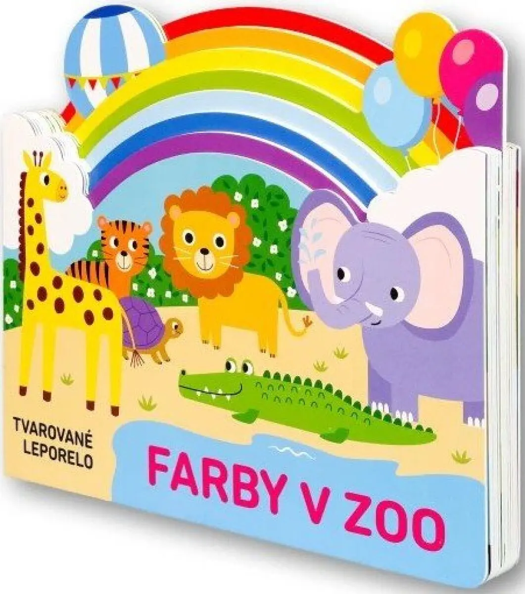 Tvarované leporelo: Farby v zoo,Tvarované leporelo: Farby v zoo - kniha z kategorie Naučné knihy