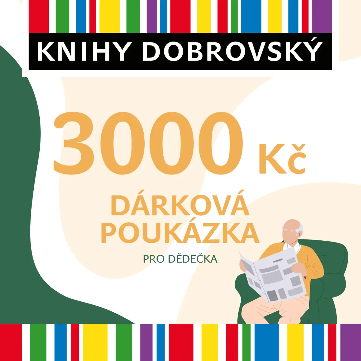 Elektronická dárková poukázka pro dědečka 3000 Kč