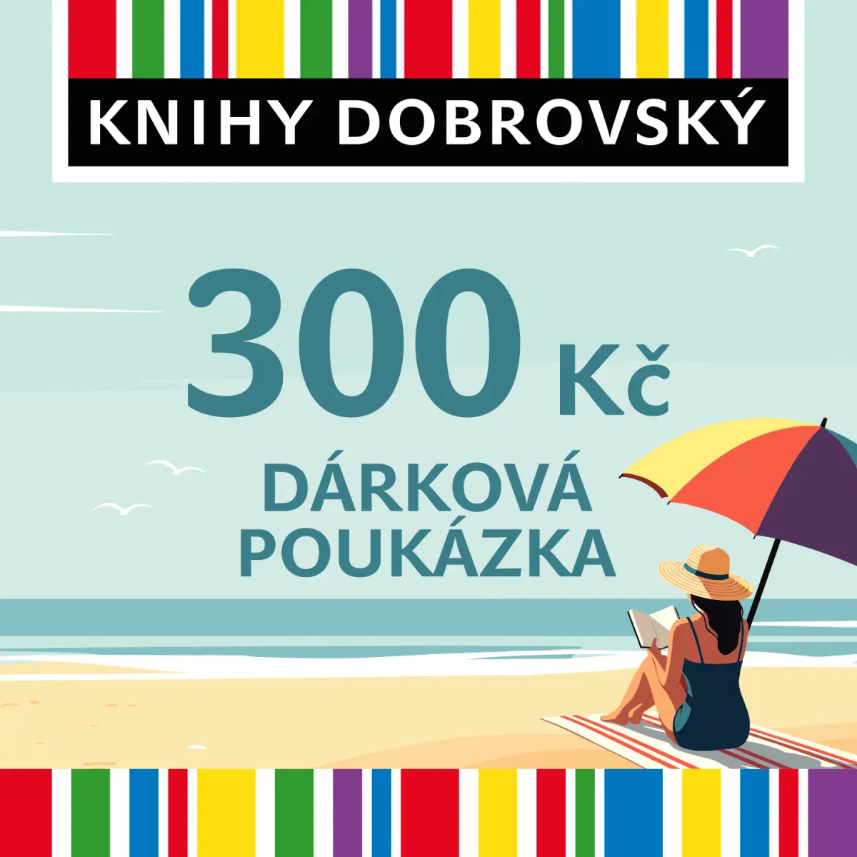 Letní elektronická dárková poukázka 300 Kč