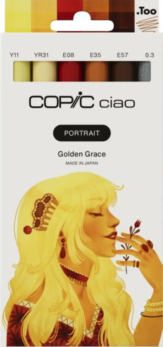 Copic Ciao sada 6ks Portrait, Golden Grace