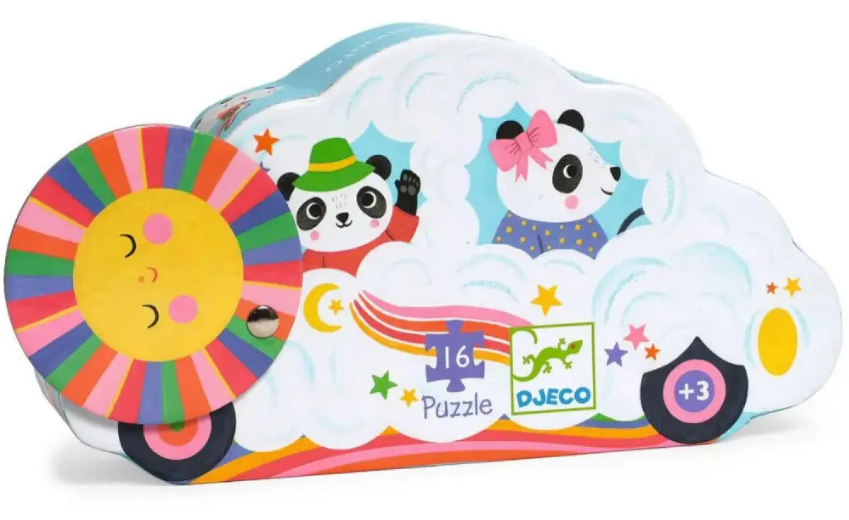 Puzzle Obláčkové auto - 16 pcs