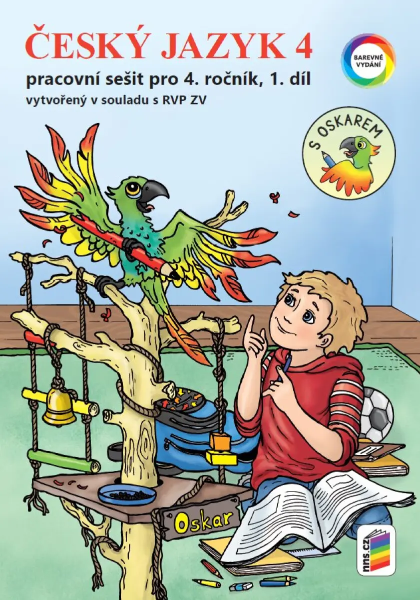 Český jazyk 4, 1. díl s Oskarem (barevný pracovní sešit)(4-51) - Lenka Bičanová, Alena Bára Doležalová