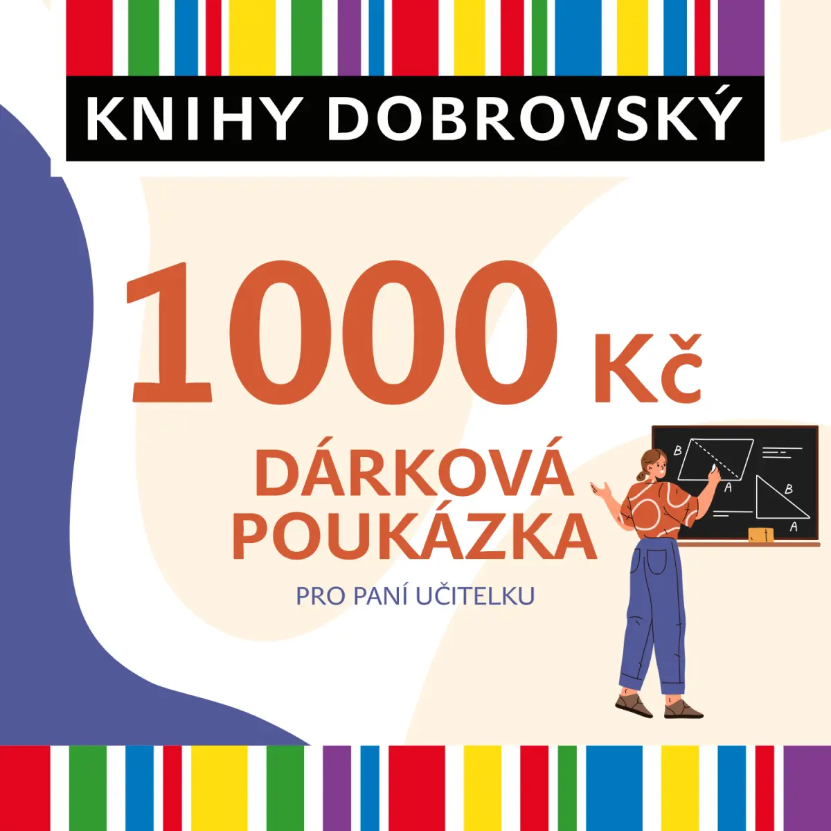 Elektronická dárková poukázka pro učitelku 1000 Kč