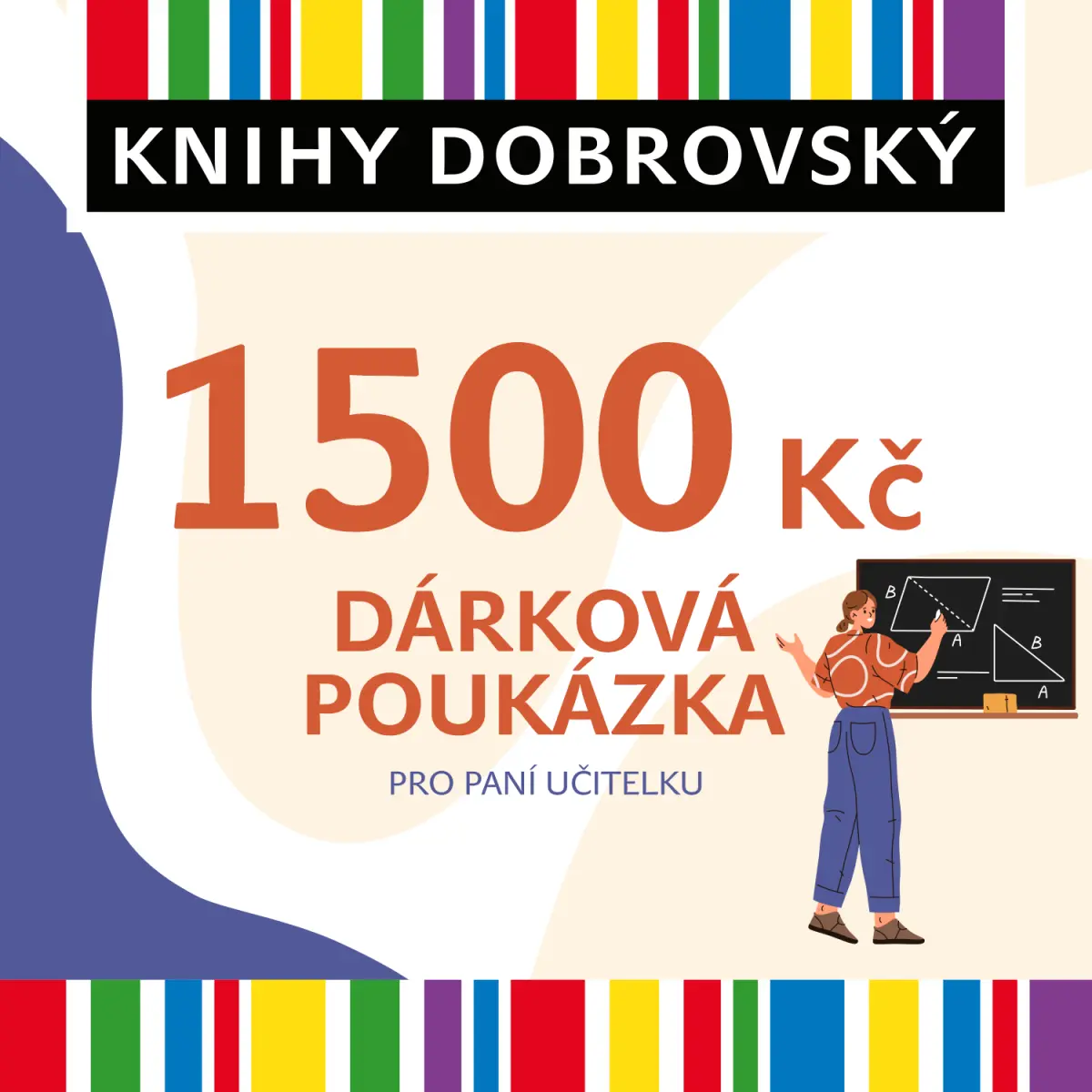Elektronická dárková poukázka pro učitelku 1500 Kč