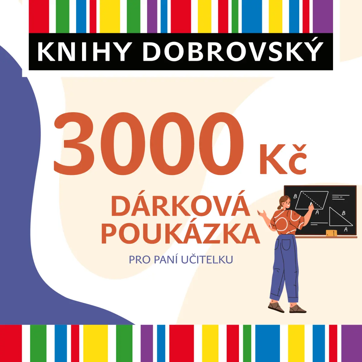 Elektronická dárková poukázka pro učitelku 3000 Kč