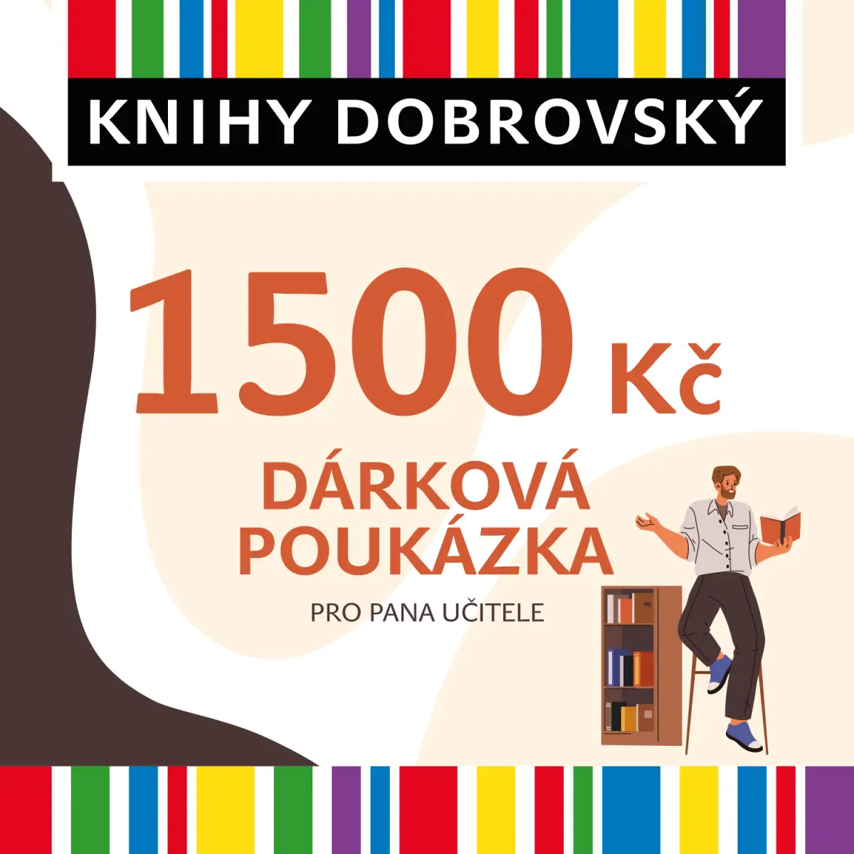 Elektronická dárková poukázka pro učitele 1500 Kč
