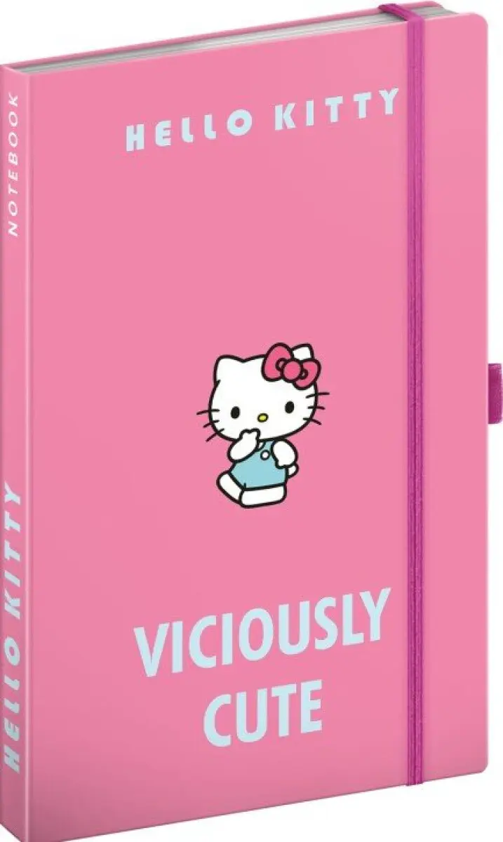 Notes Hello Kitty, linkovaný, 13 x 21 cm