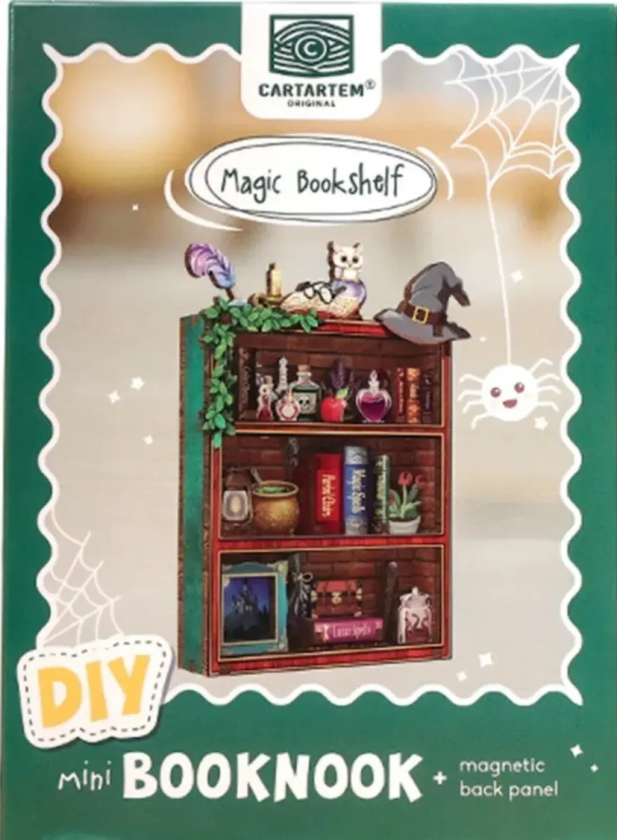 Magická knihovna - magnetický domek
