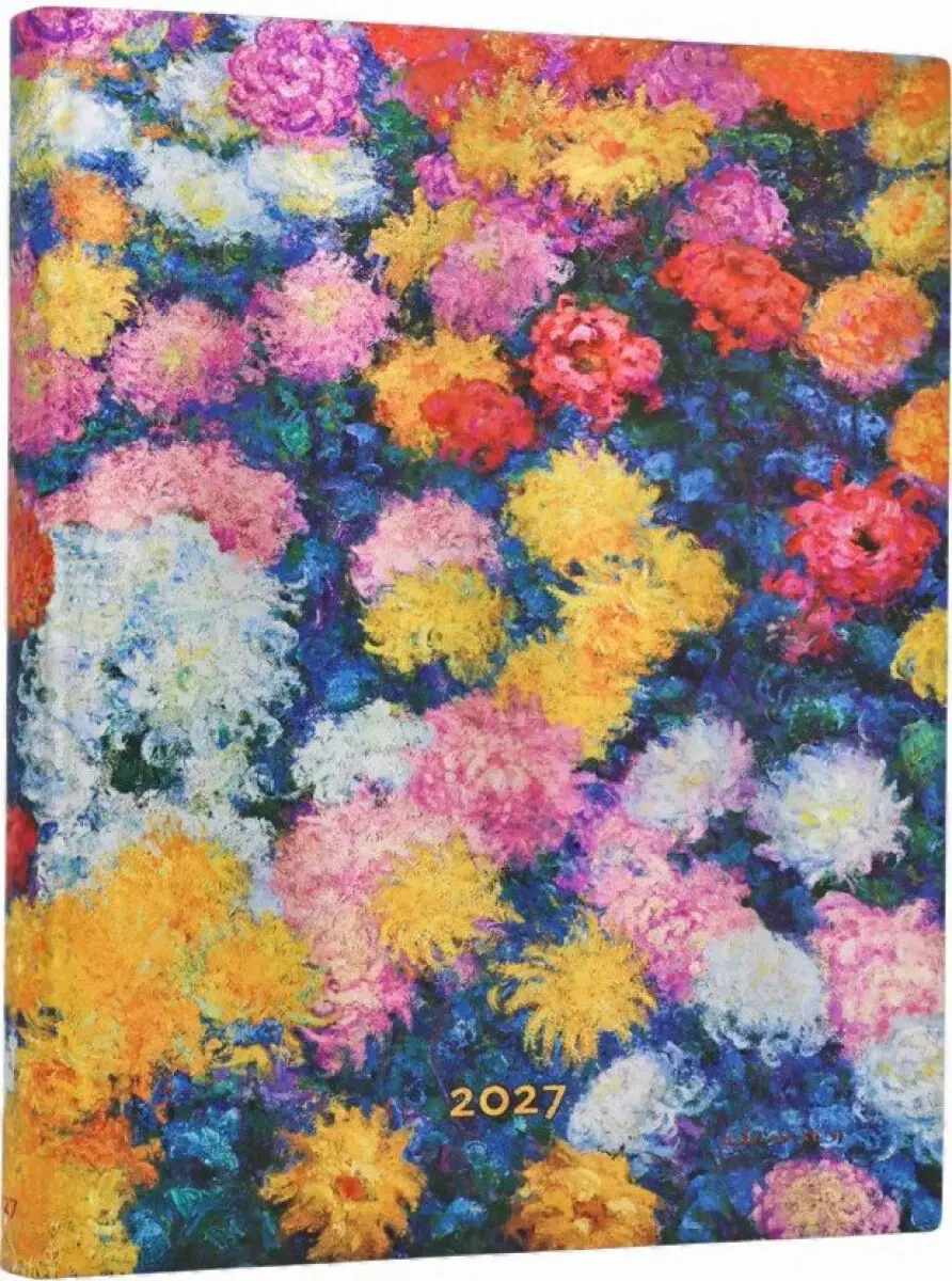 Paperblanks - 12-mesačný denný diár Monet’s Chrysanthemums 2027