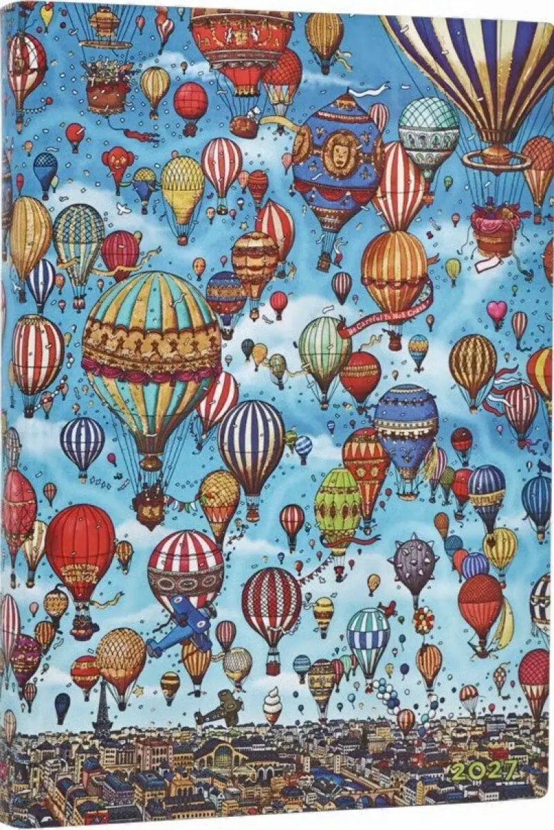 Diář Paperblanks 2027 Balloon Festival - 12M, Midi, Denní