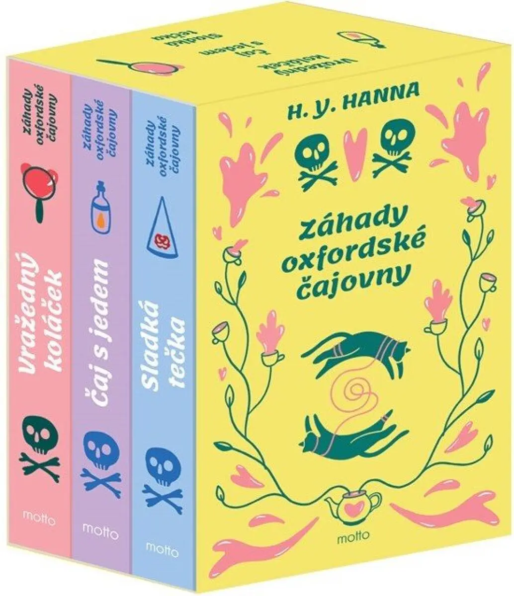 Záhady oxfordské čajovny BOX 1-3 (Vražedný koláček, Čaj s jedem, Sladká tečka) - H. Y. Hanna