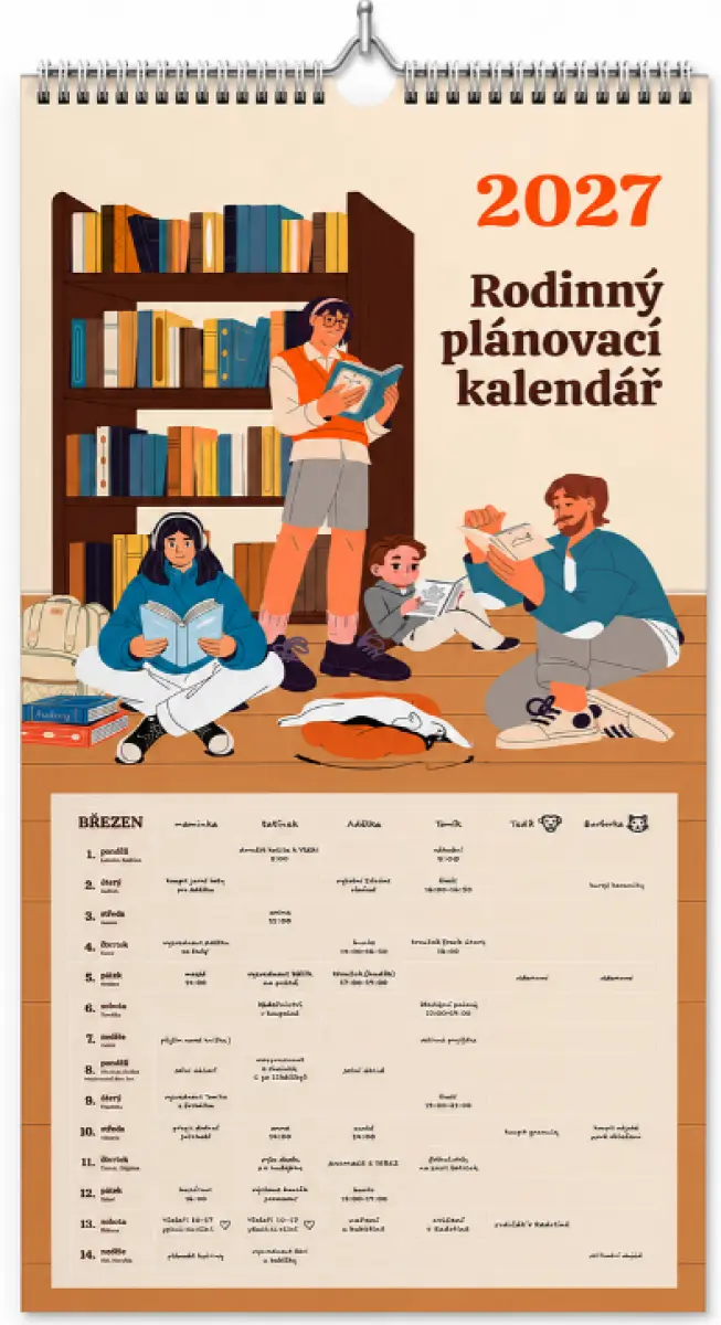 Rodinný plánovací kalendář 2027
