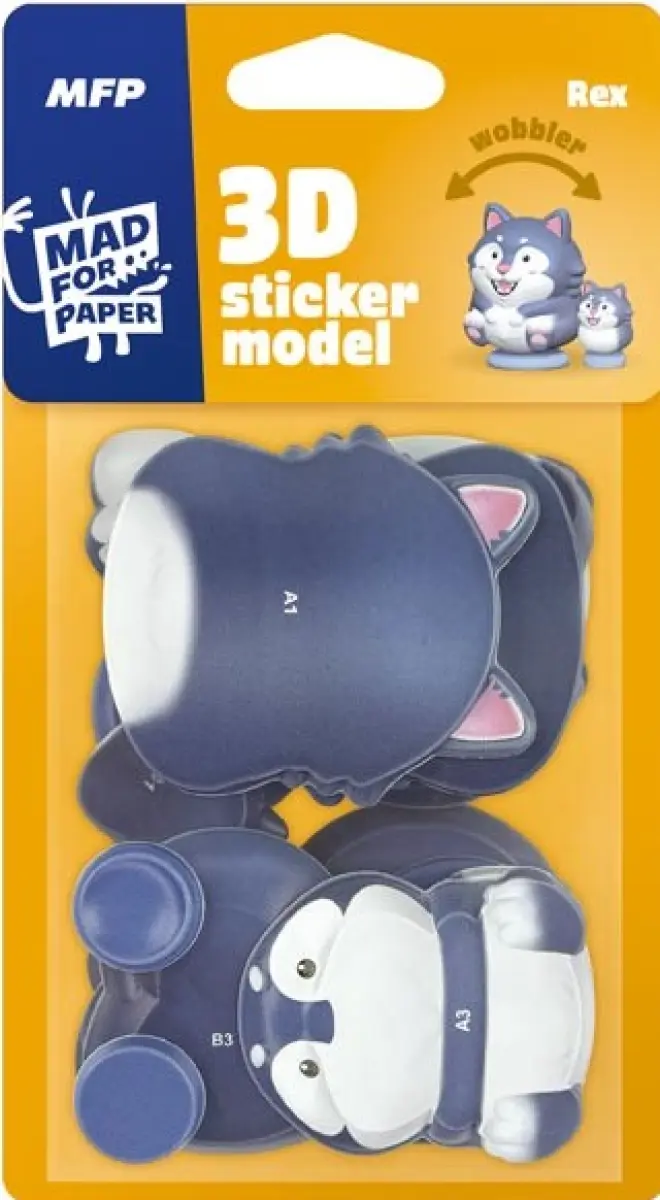 3D Sticker Model wobbler Rex