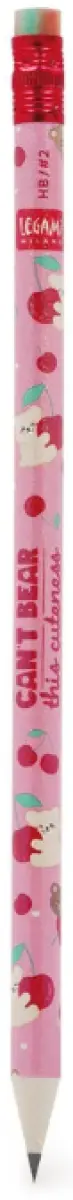 Tužka Legami I Used To Be A Newspaper - Recycled Paper Pencil - Teddy Bear - Cherry - Hb Lead