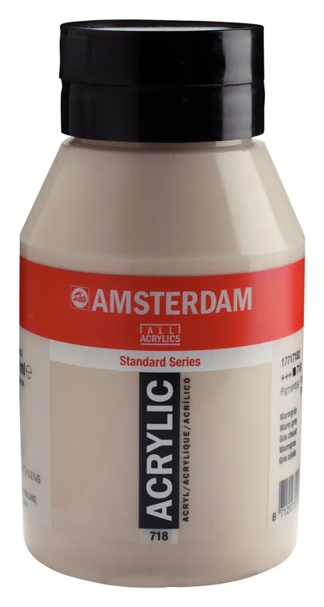 Akrylová barva Amsterdam Standard, 1 litr - 718 Warm Grey