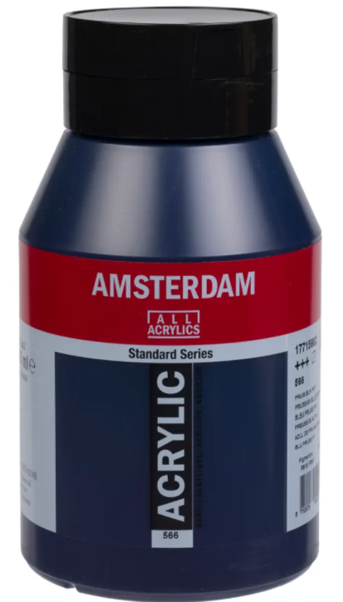 Akrylová barva Amsterdam Standard, 1 litr - 566 Prussian Blue Phthalo